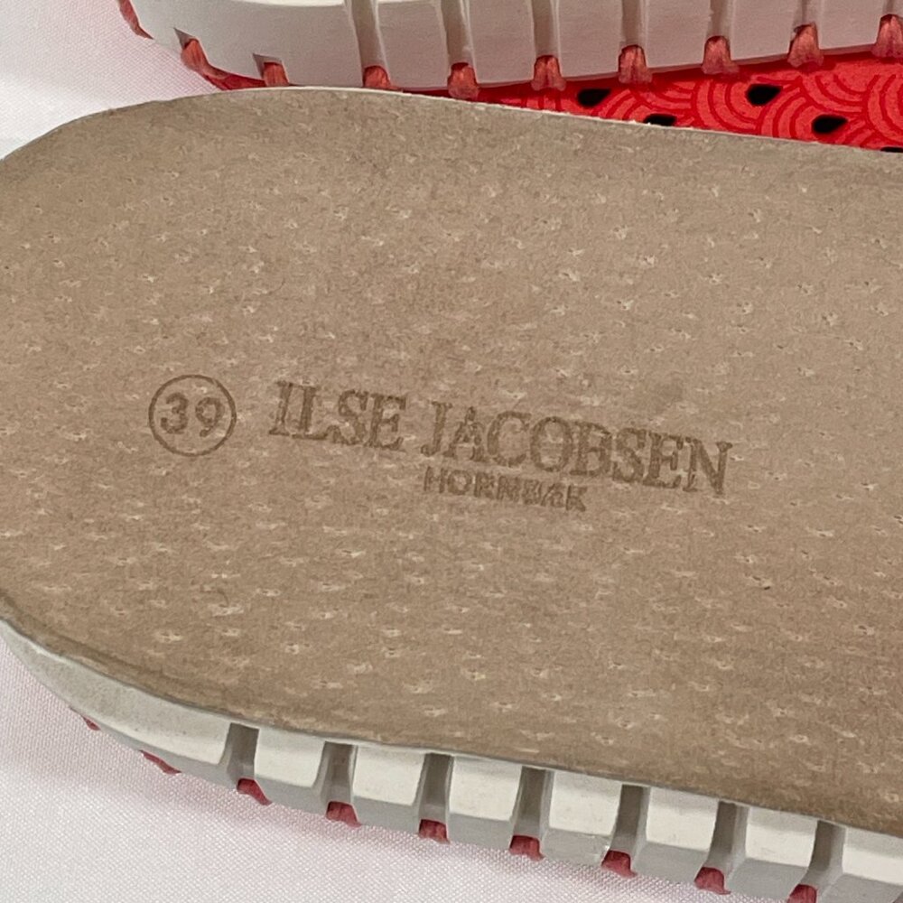 ILSE JACOBSEN HORNBAEK "Tulip 139" Flats Lazercut Slip On Raspberry Size 8.5/9 - Picture 8 of 12